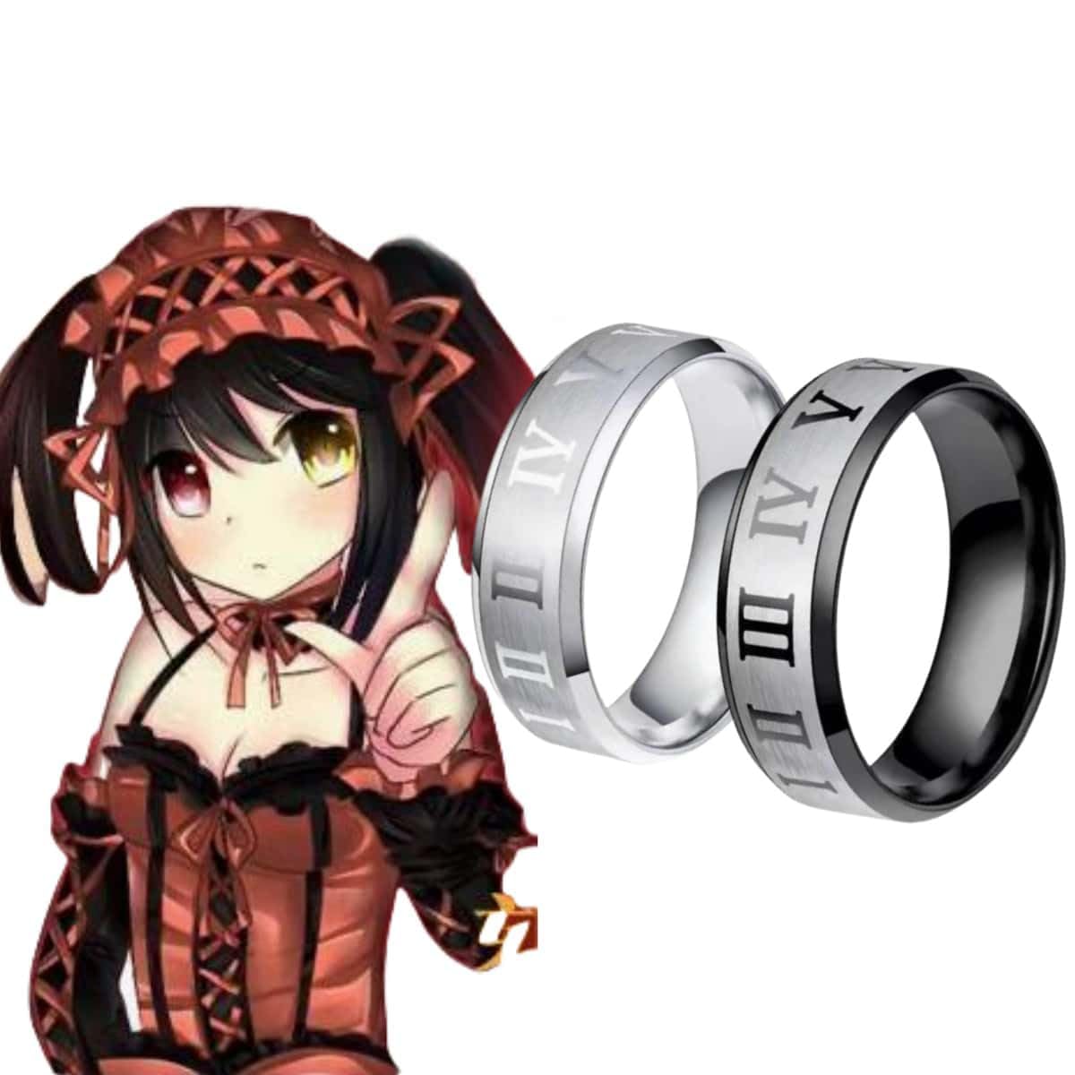 Amazon.co.jp: デート·ア·ライブ 指輪 時崎狂三 五河士道 夜刀神